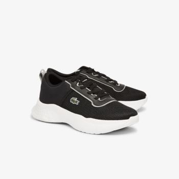 Lacoste Court-Drive Textile Air Mesh Sneakers - Tenisky Dětské Černé / Šedé | CZ-mewhjY